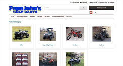 Desktop Screenshot of papajohnsgolfcarts.com